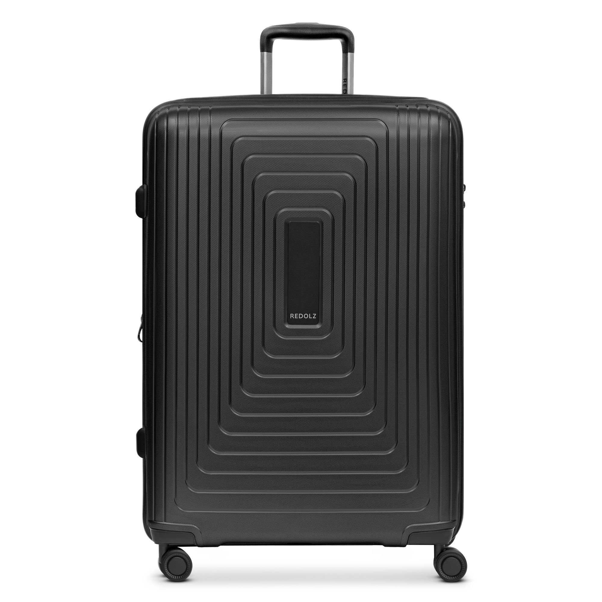 black Redolz metallic Polypropylen Hartschalen-Trolley Essentials 4 14, Rollen,