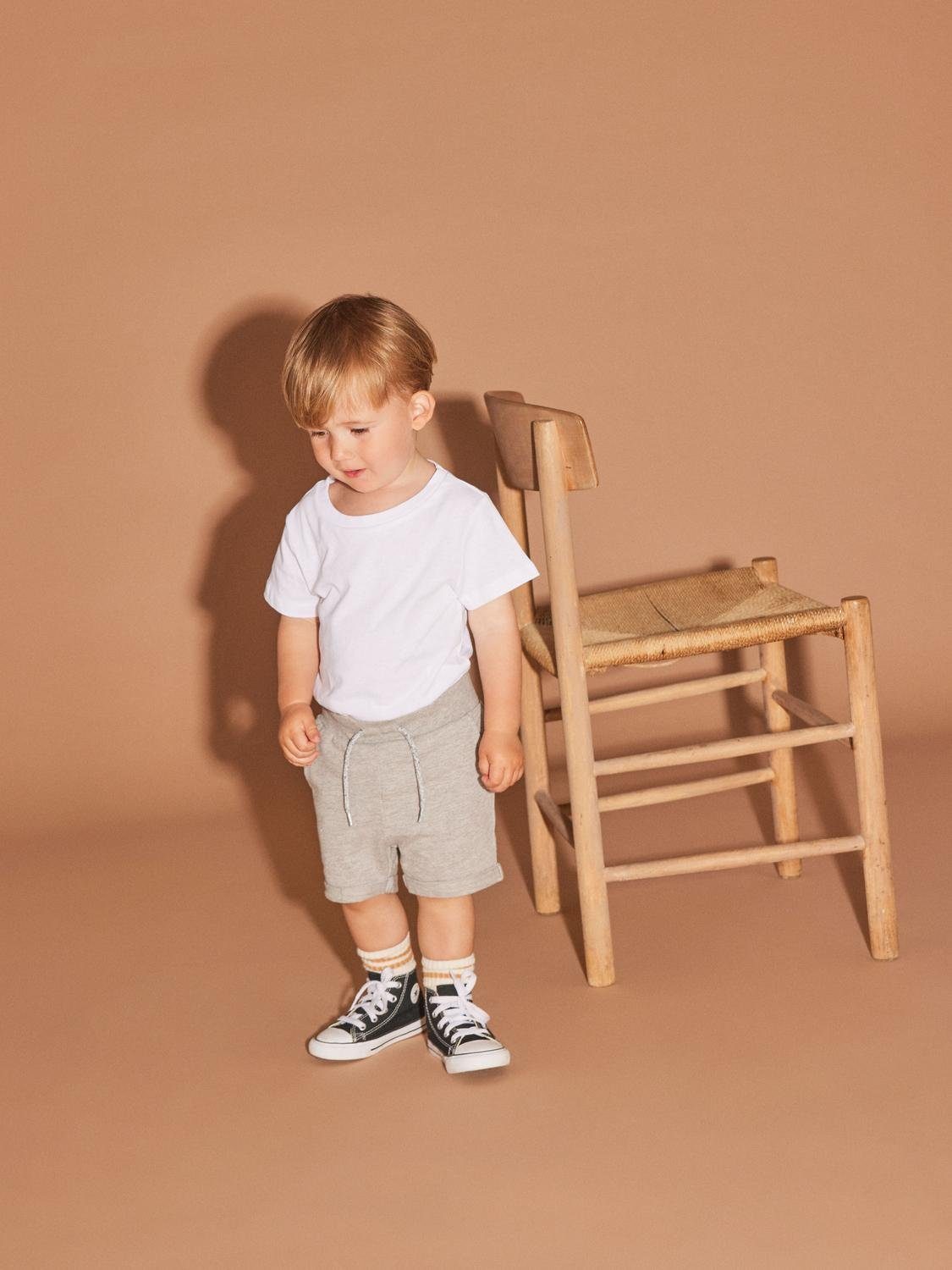 Name It Sweatshorts NKMVERMO LONG SWE SHORTS UNB F NOOS Baumwolle, Umschlagsaum