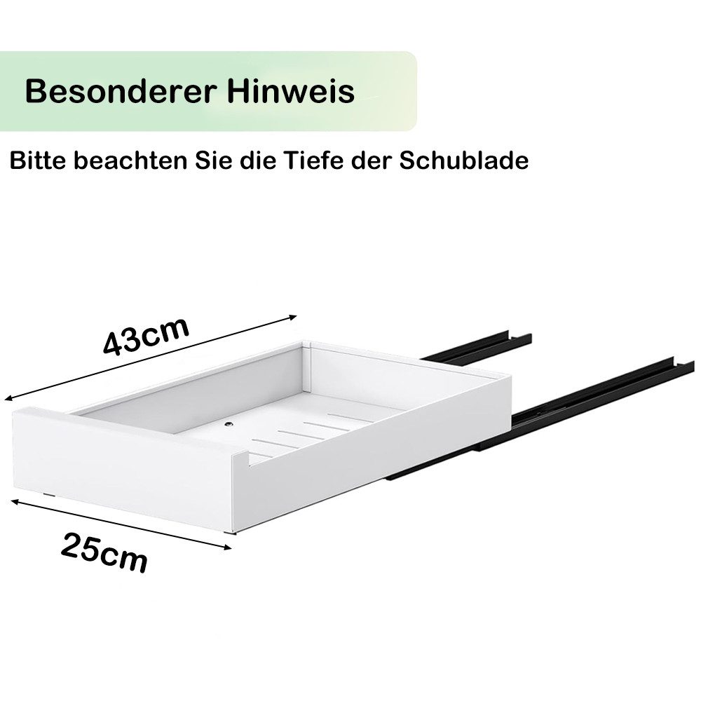 NUODWELL Küchenorganizer-Set Teleskopschublade, Ausziehbare Schubladen-Aufb günstig online kaufen