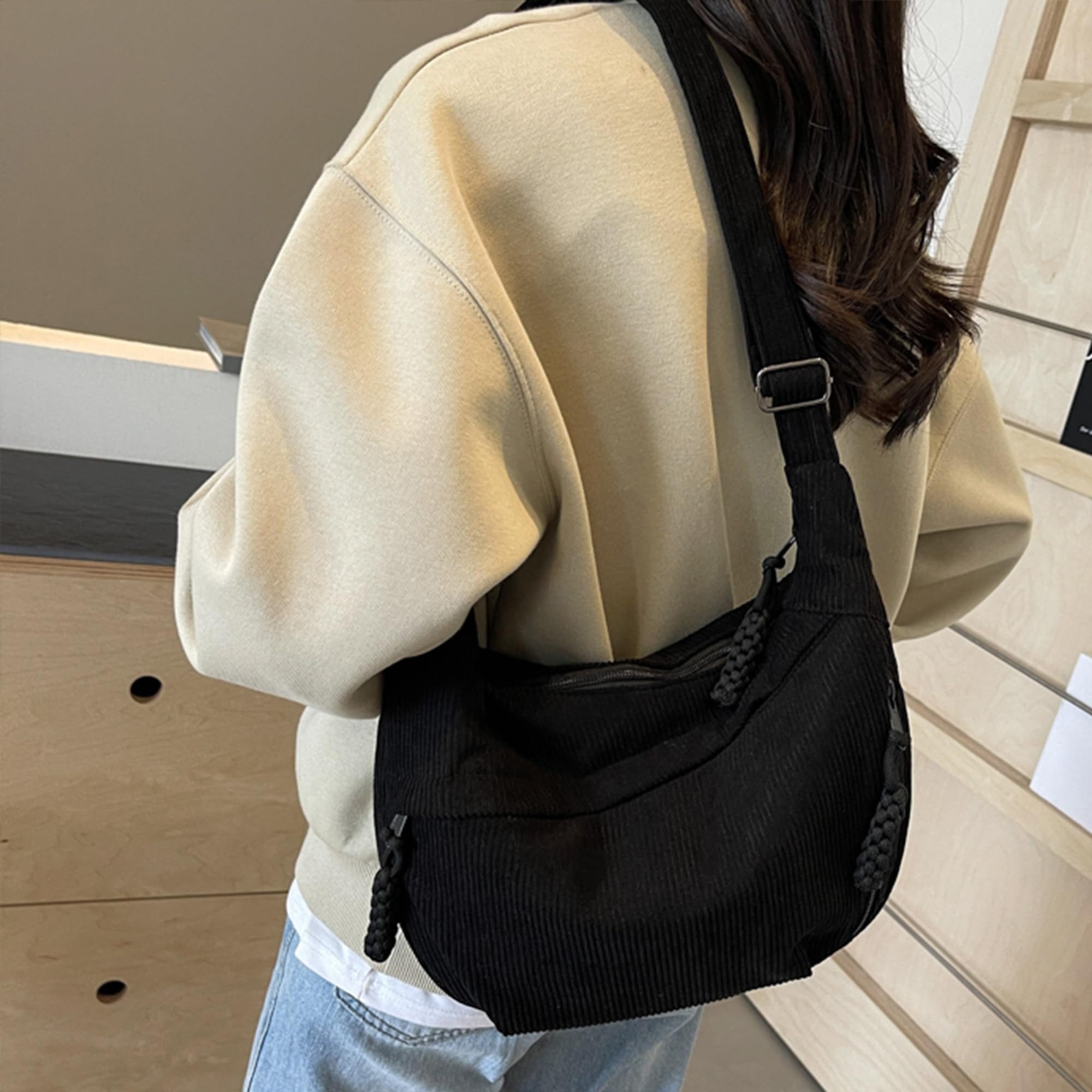 Cachito Bauchtasche Damen Gürteltasche Umhängetasche CrossBody, Nylon Schultertasche, Handtasche für Arbeit, Reisen, Alltag