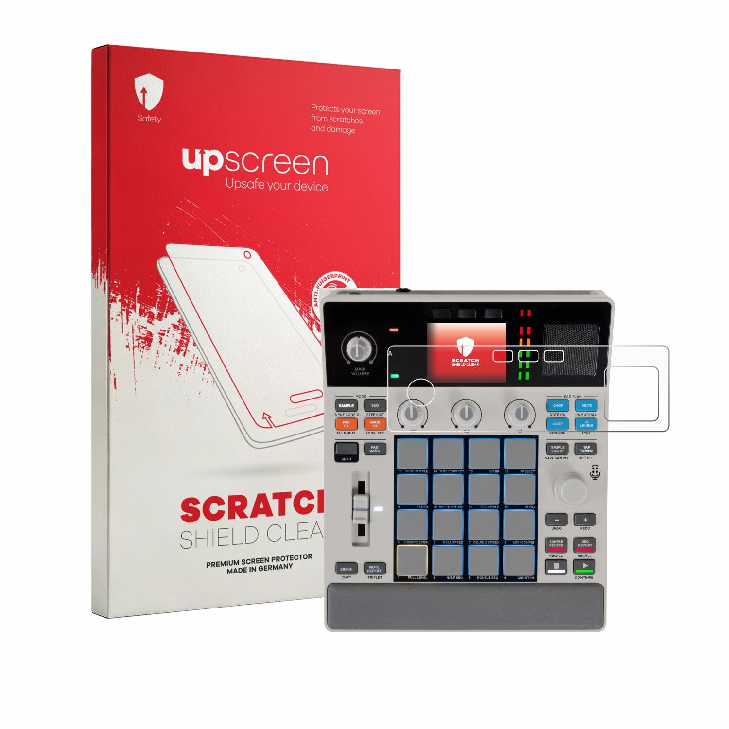 upscreen Displayschutzfolie Schutzfolie für Akai MPC Sample, Displayschutz Schutz Folie Klar Transparent