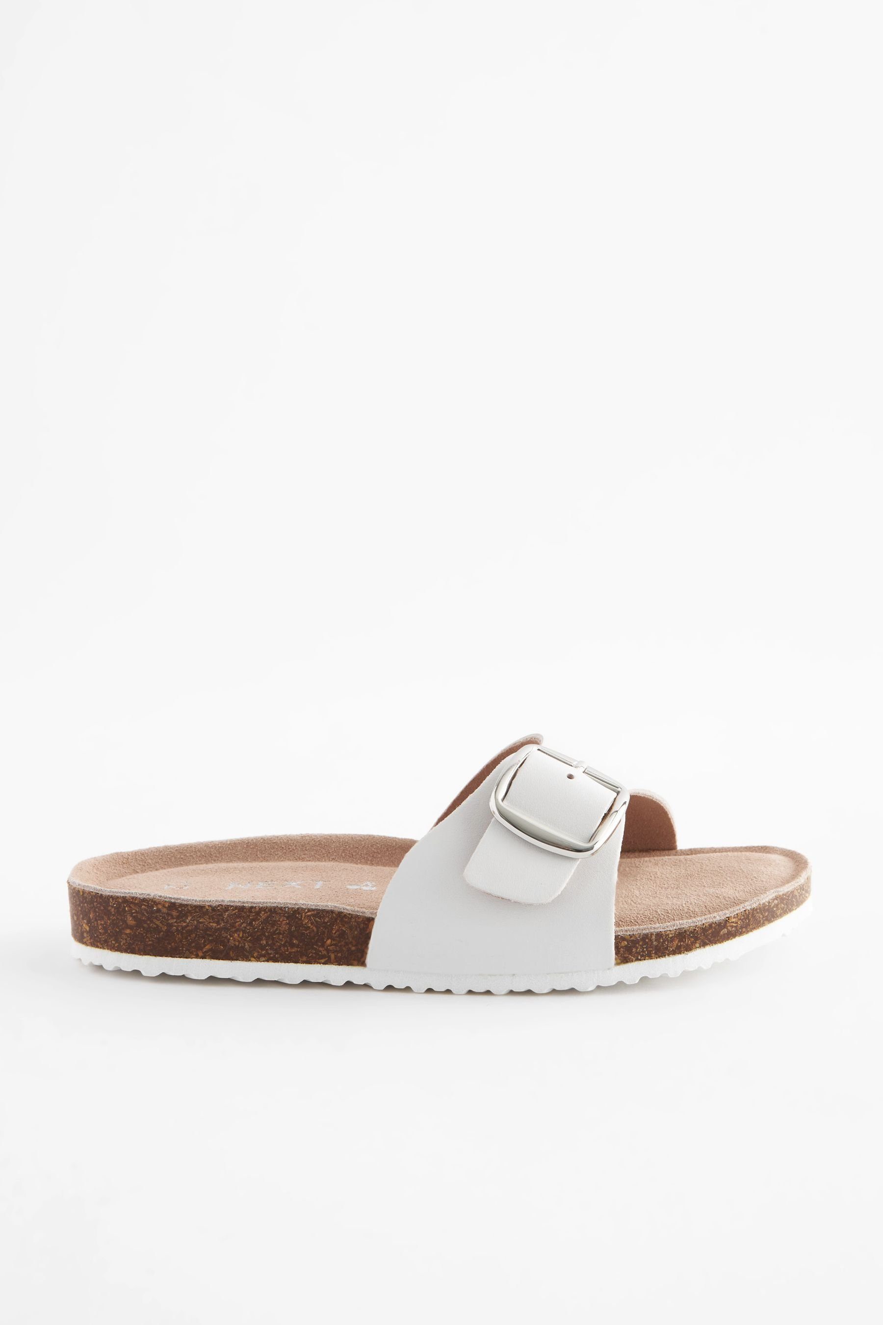 Next Sandalen mit Korksohle Sandale (1-tlg) Off-White Leather