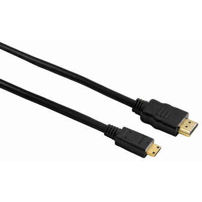 Hama High Speed HDMI™-Kabel Stecker Typ A - Stecker Typ C (Mini) Ethernet HDMI-Kabel, HDMI, HDMI Typ C (Mini), (20 cm), - Bandbreite 600 MHz - Datenübertragungsrate 18 Gbit/s