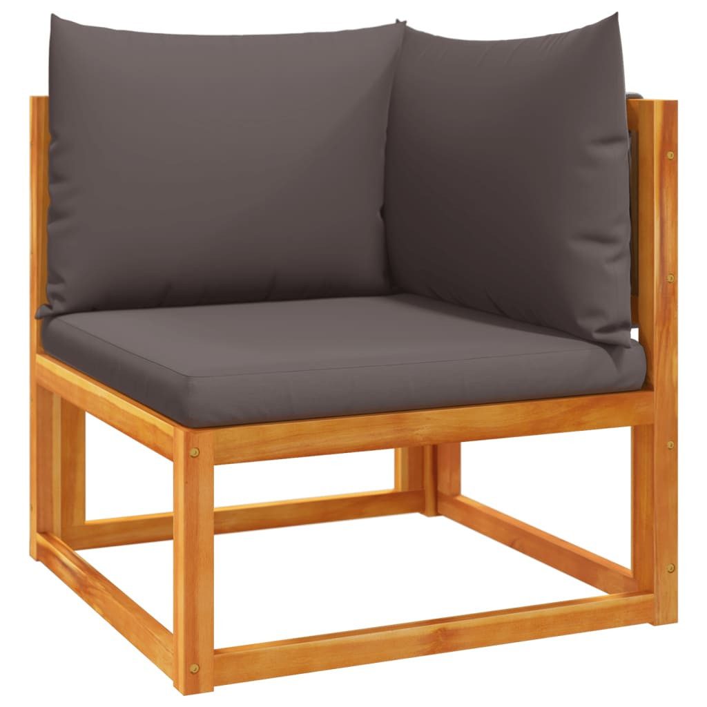 vidaXL Loungesofa Gartensofa-Ecke mit Kissen Holz günstig online kaufen