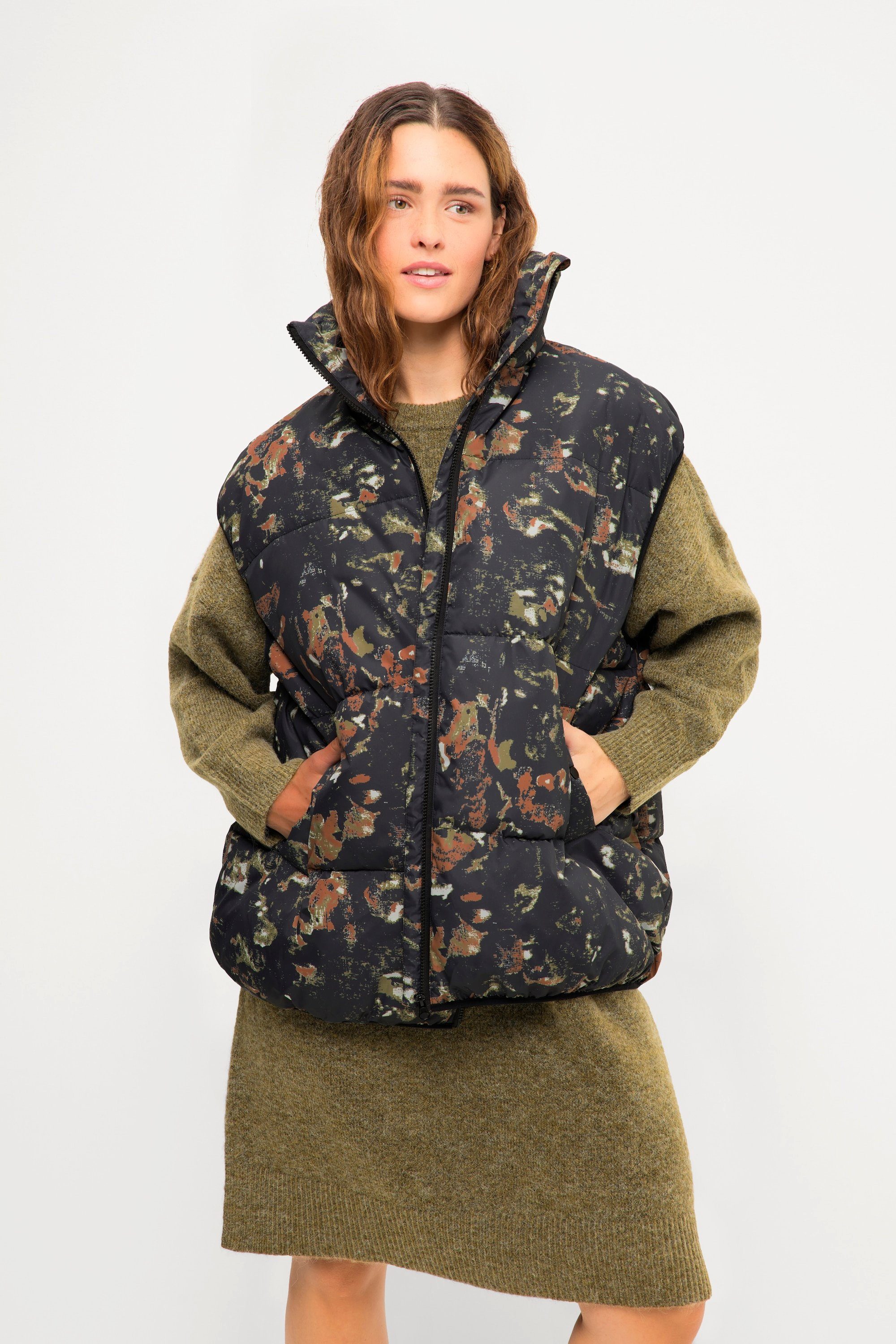 Studio Untold Steppweste Steppweste oversized Allover günstig online kaufen