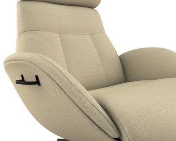 FLEXLUX Relaxsessel Relaxchairs Elegant, Premium Komfort, Rücken- & Kopfteilverstellung, drehbar, Fuß schwarz