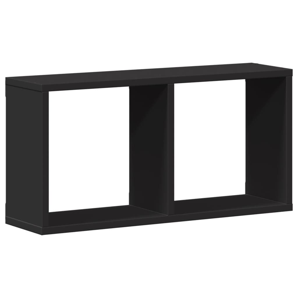 vidaXL Regal Wandschrank 60x16x30 cm Schwarz günstig online kaufen