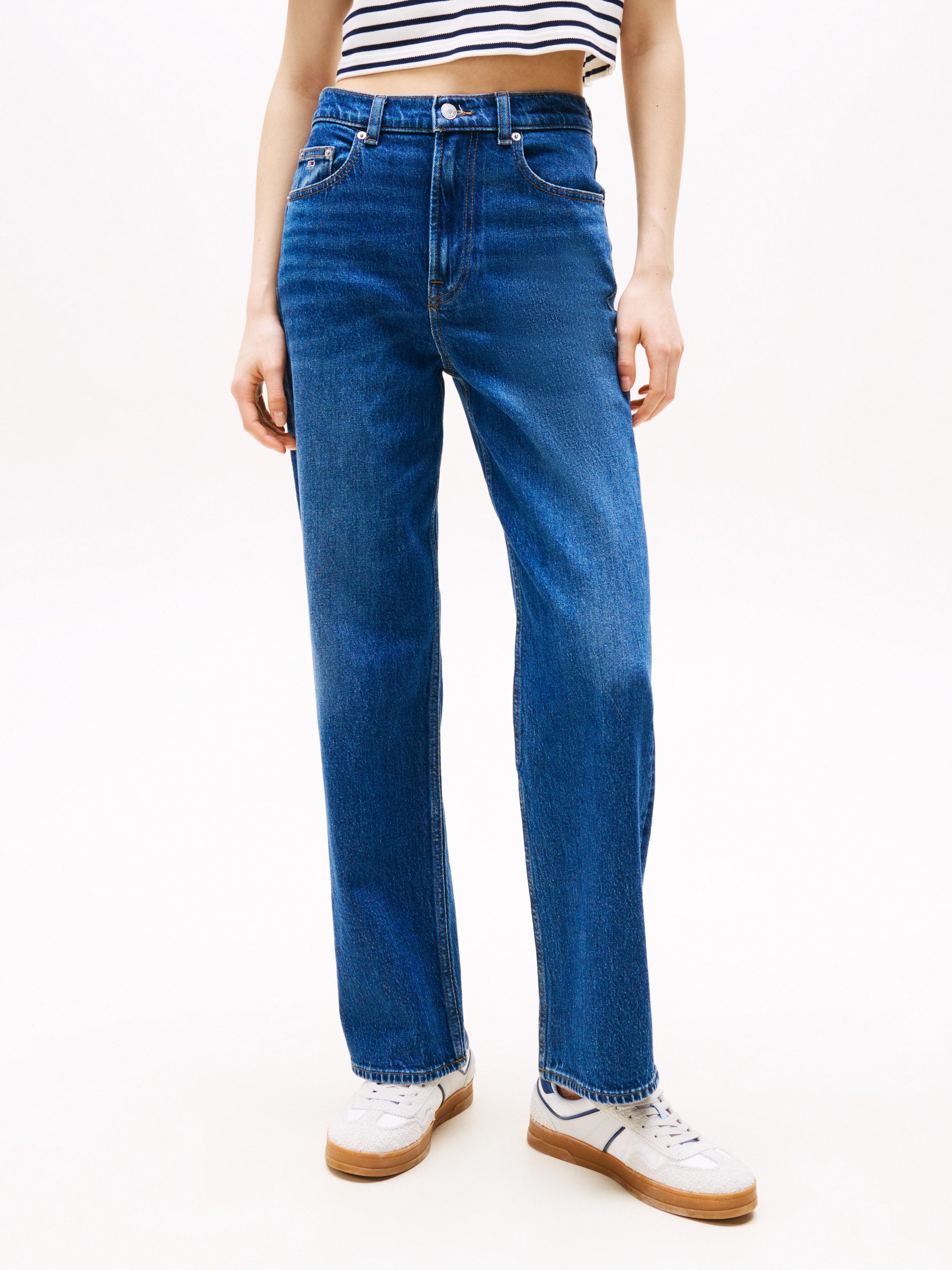 Tommy Jeans Straight-Jeans LAYLA HR SLIM STR in Knöchellänge