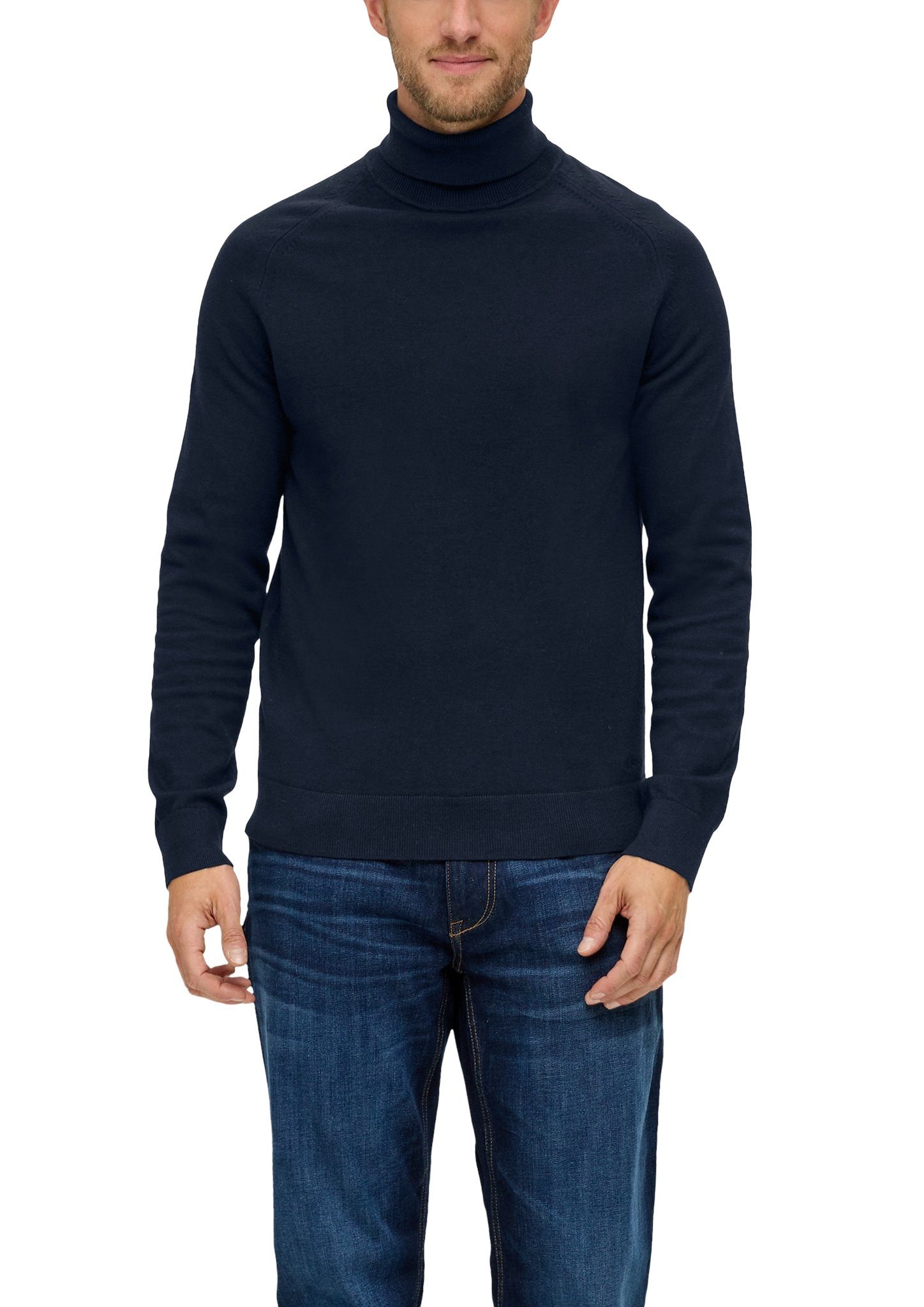 mit Rollkragenpullover s.Oliver Rollkragen blue