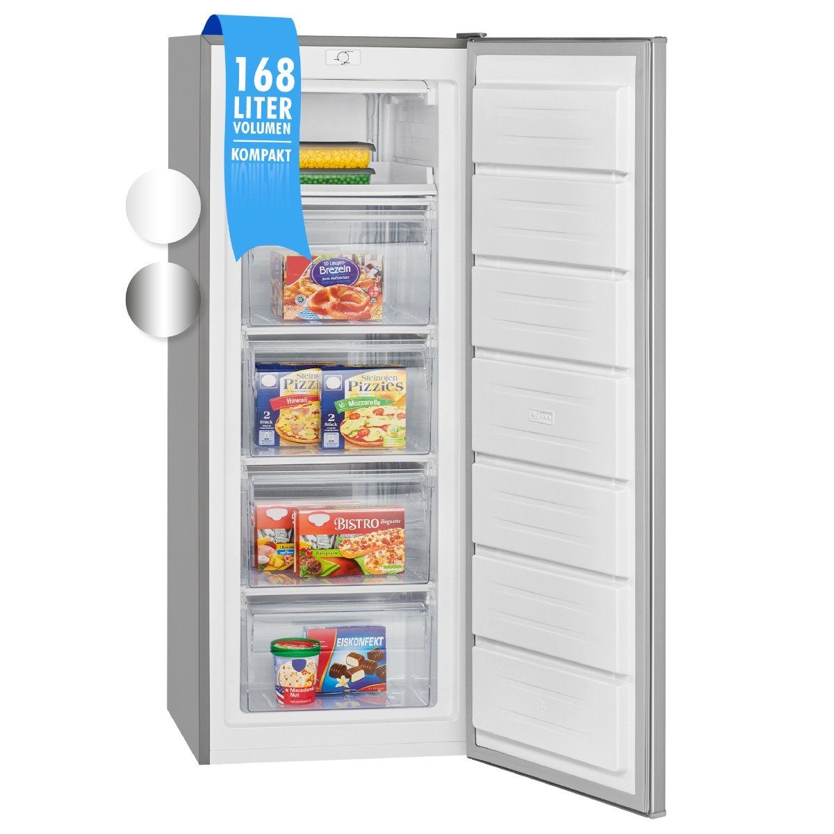 BOMANN Gefrierschrank GS 7340, 142.6 cm hoch, 54.4 cm breit, Gefrierschrank, 168 Liter Nutzinhalt