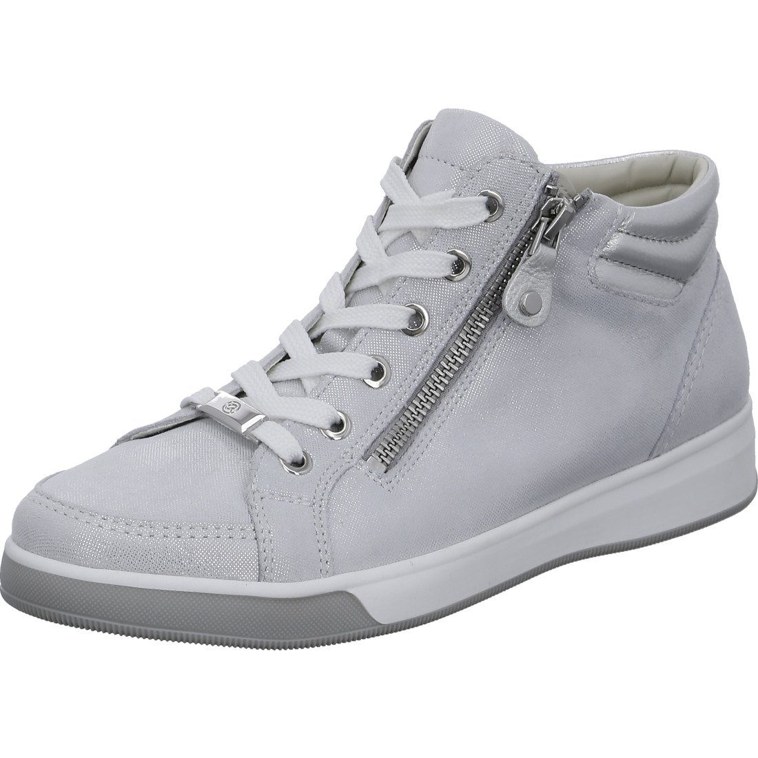 Schuhe, grau Ara - Rom Ara Glattleder Damen Sneaker Sneaker 051071