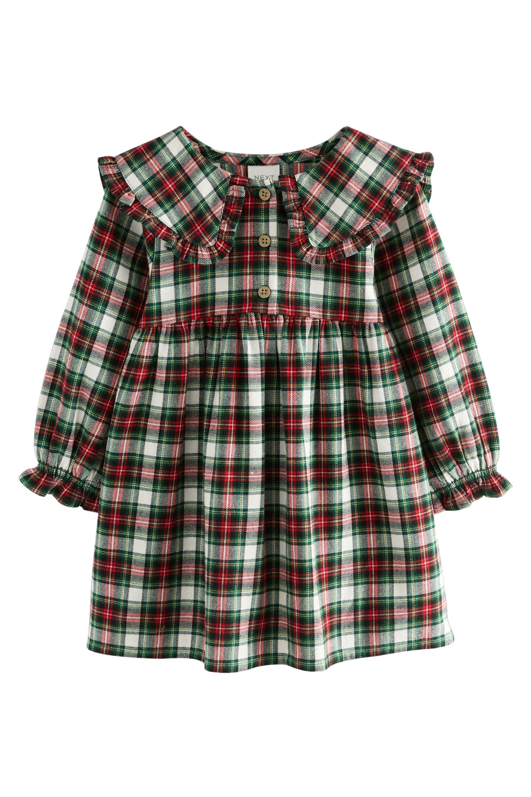 Next Blusenkleid Langarmkleid mit Kragen (1-tlg)