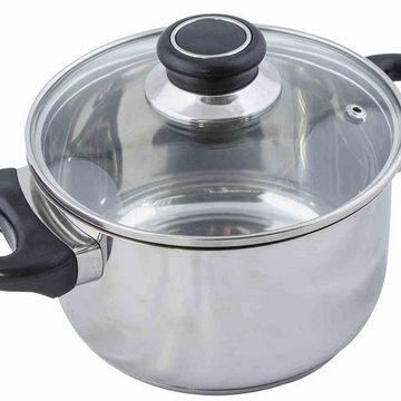 Karl Krüger Fleischtopf Fleischtopf 24cm Kochen Kochutensilien Herd Küche Küchenhelfer Braten, Edelstahl