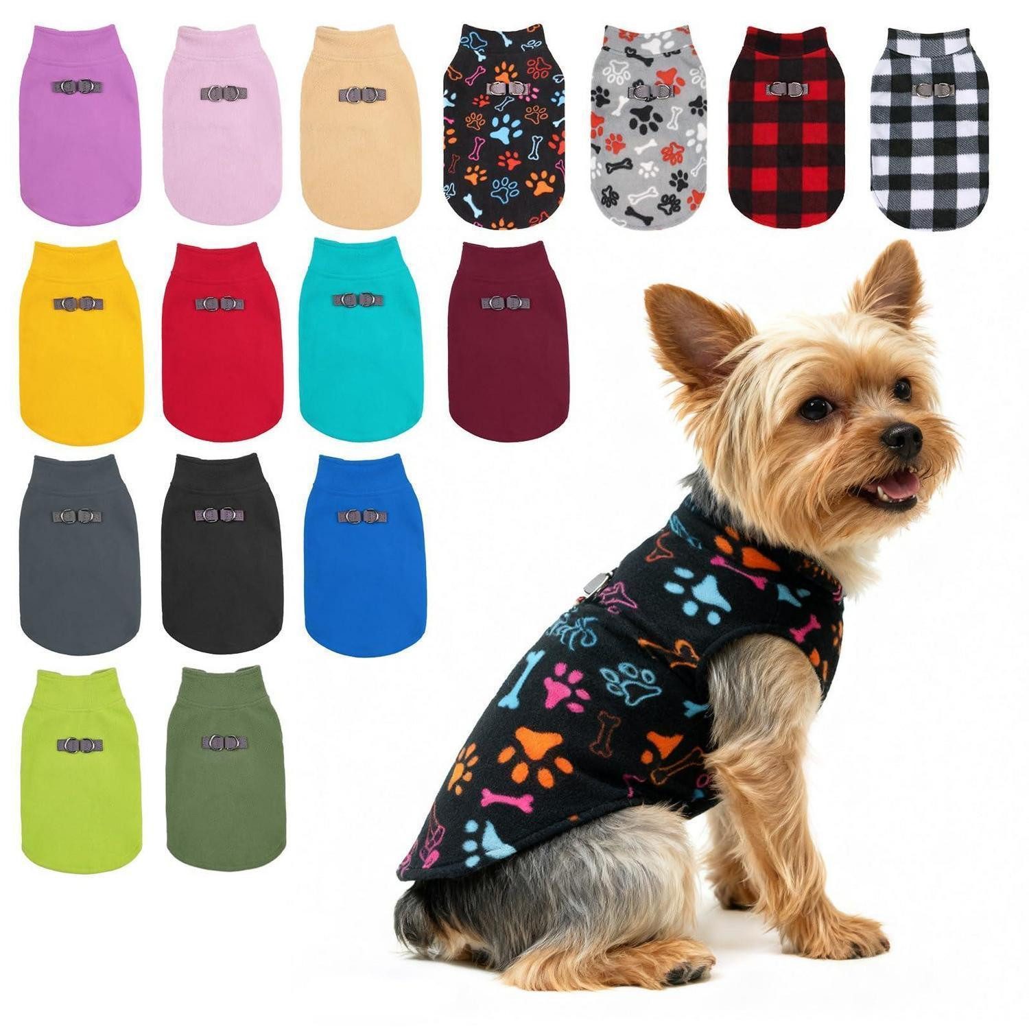 LuxusKollektion Hundepullover Hundepullover Fleece Weste XS