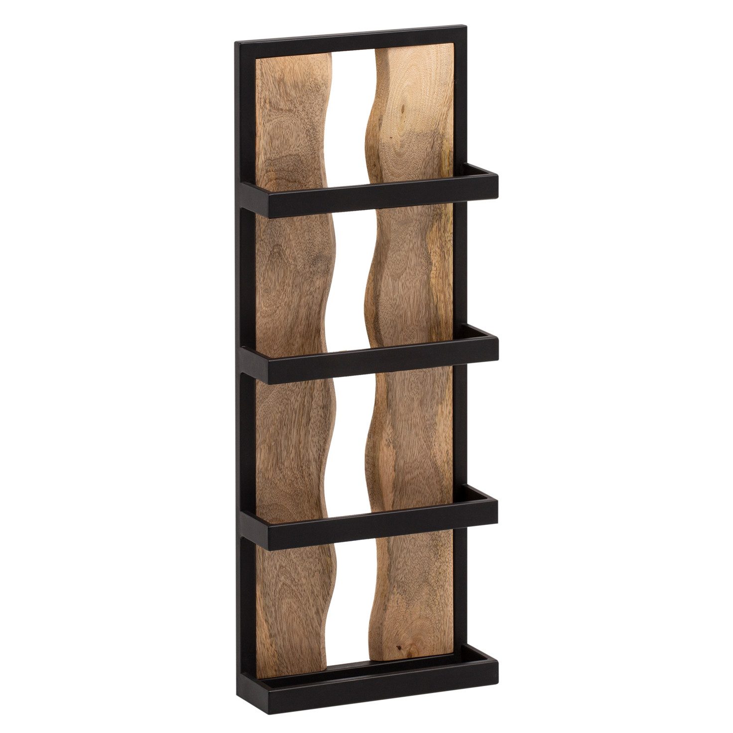 moebelfaktor Wandregal Brandbu, Mango Massivholz, Breite 30 cm, braun, Wandboard, Industrial