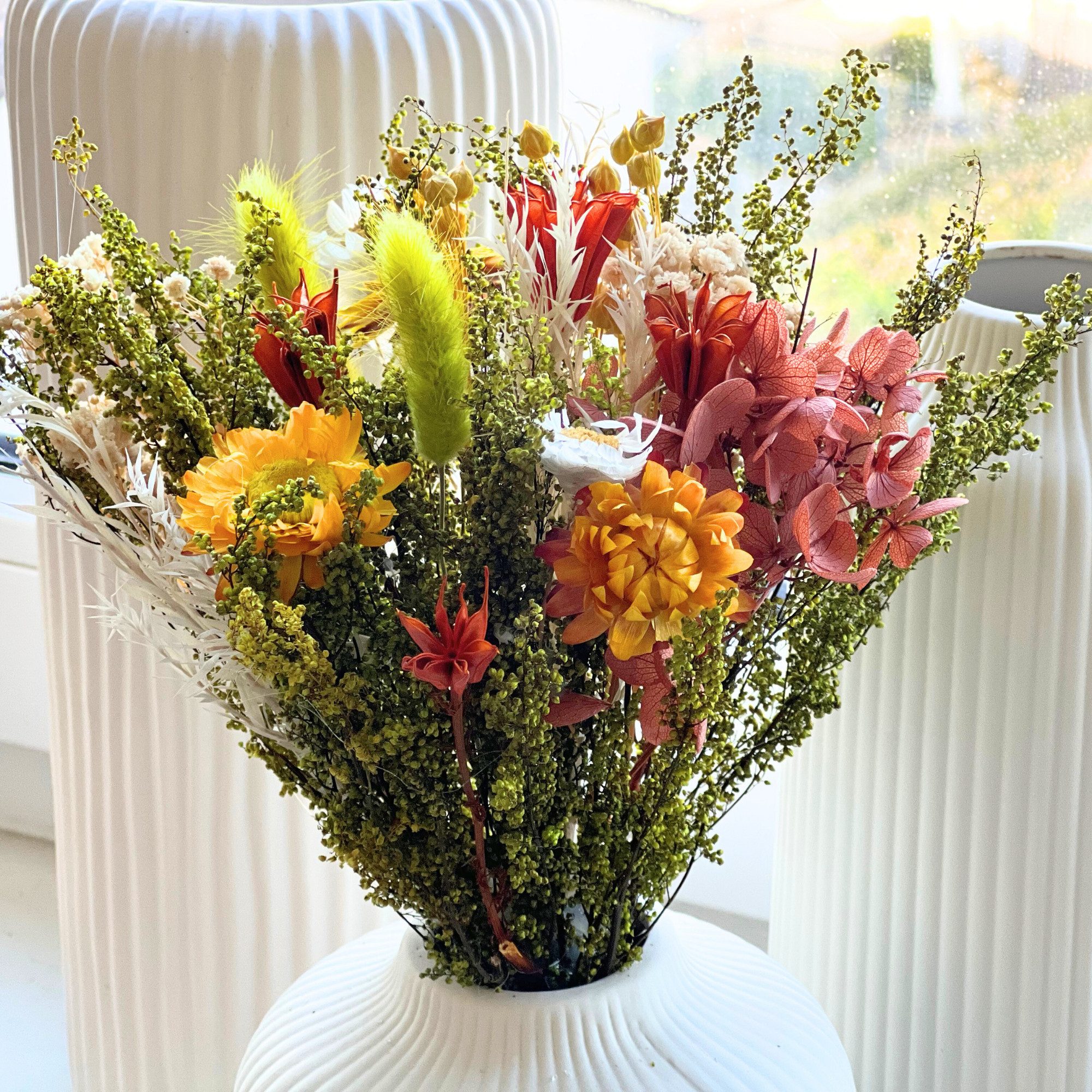 Trockenblume Trockenblumenstrauß Deko-Blumen im Boho-Stil Trockenblumen günstig online kaufen