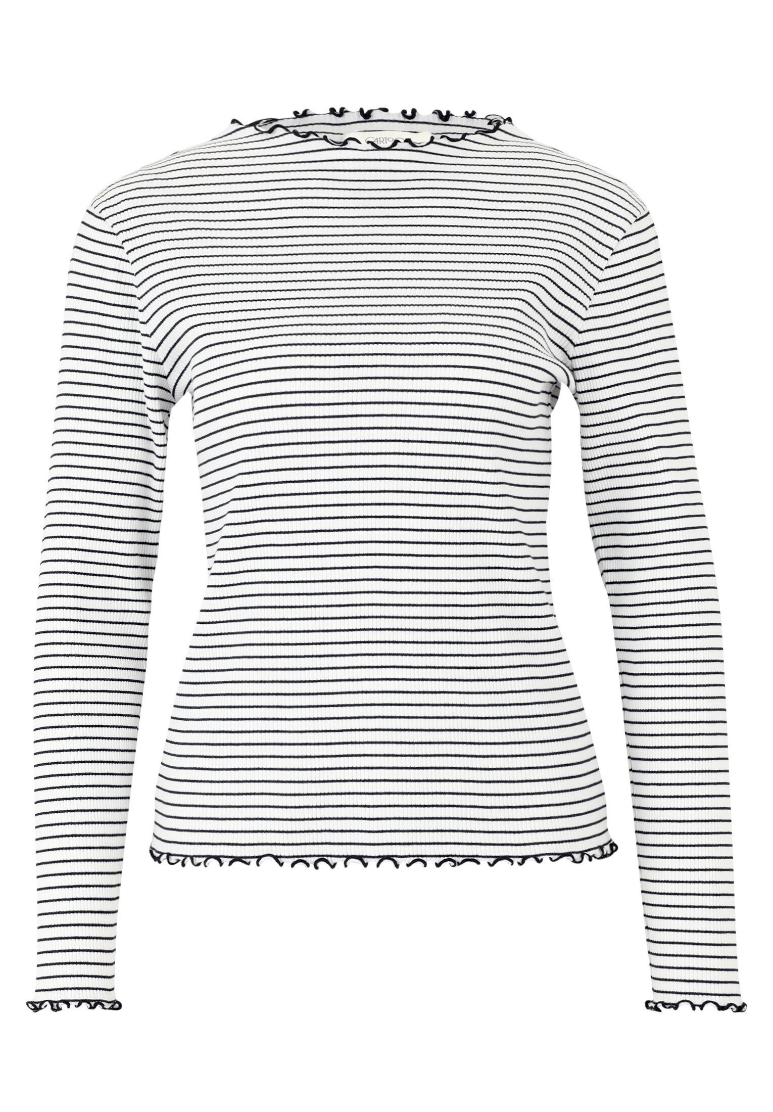 Cartoon Kurzarmshirt Damen mit Kragen (1-tlg)
