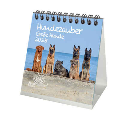Seelenzauber Tischkalender Hundezauber Große Hunde Kalender für 2025 Format 10cm x 10cm Hund