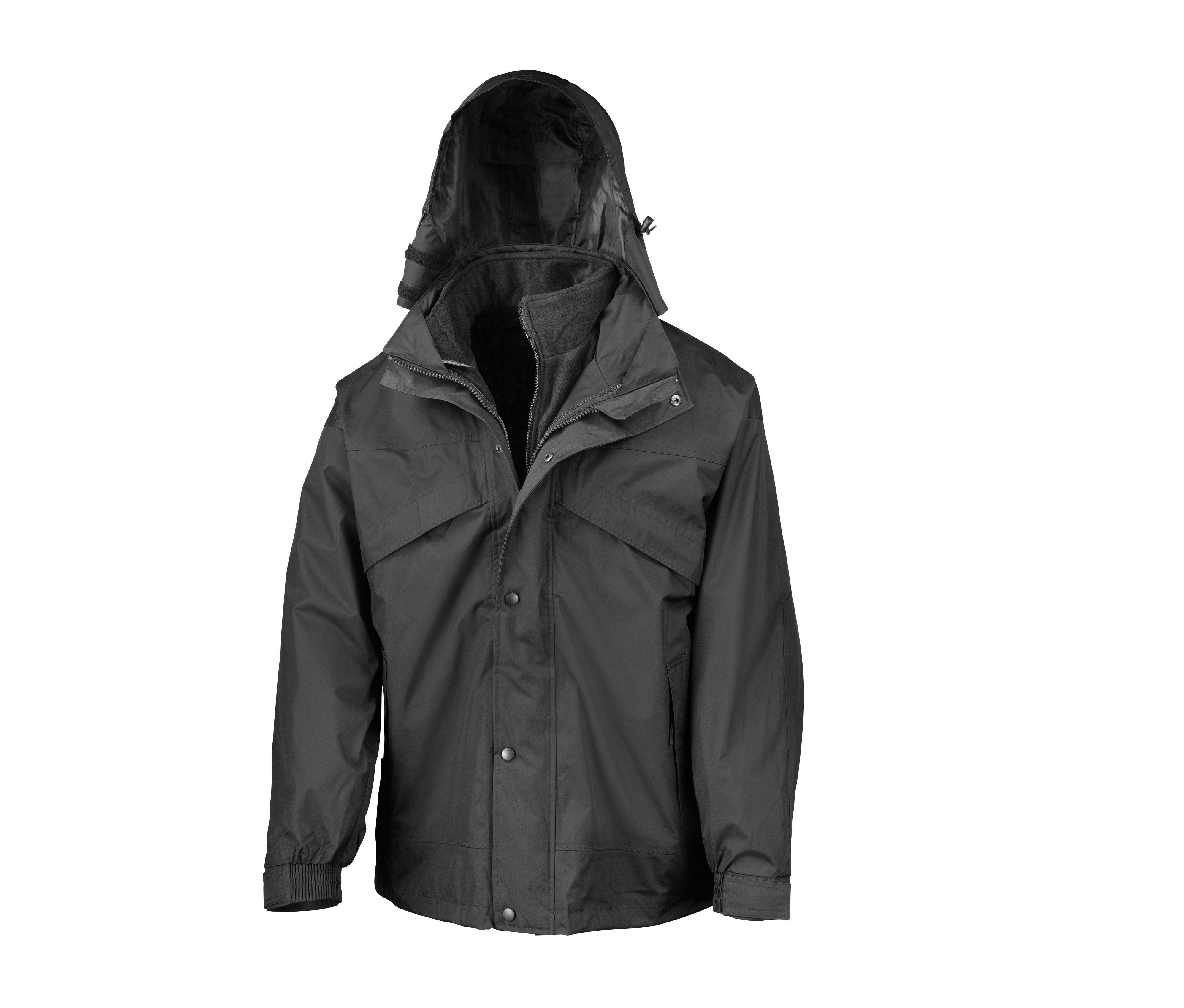 Result Outdoorjacke 3-in-1 Herrenjacke wasserdicht mit Fleecejacke 4000 mm XS–4XL