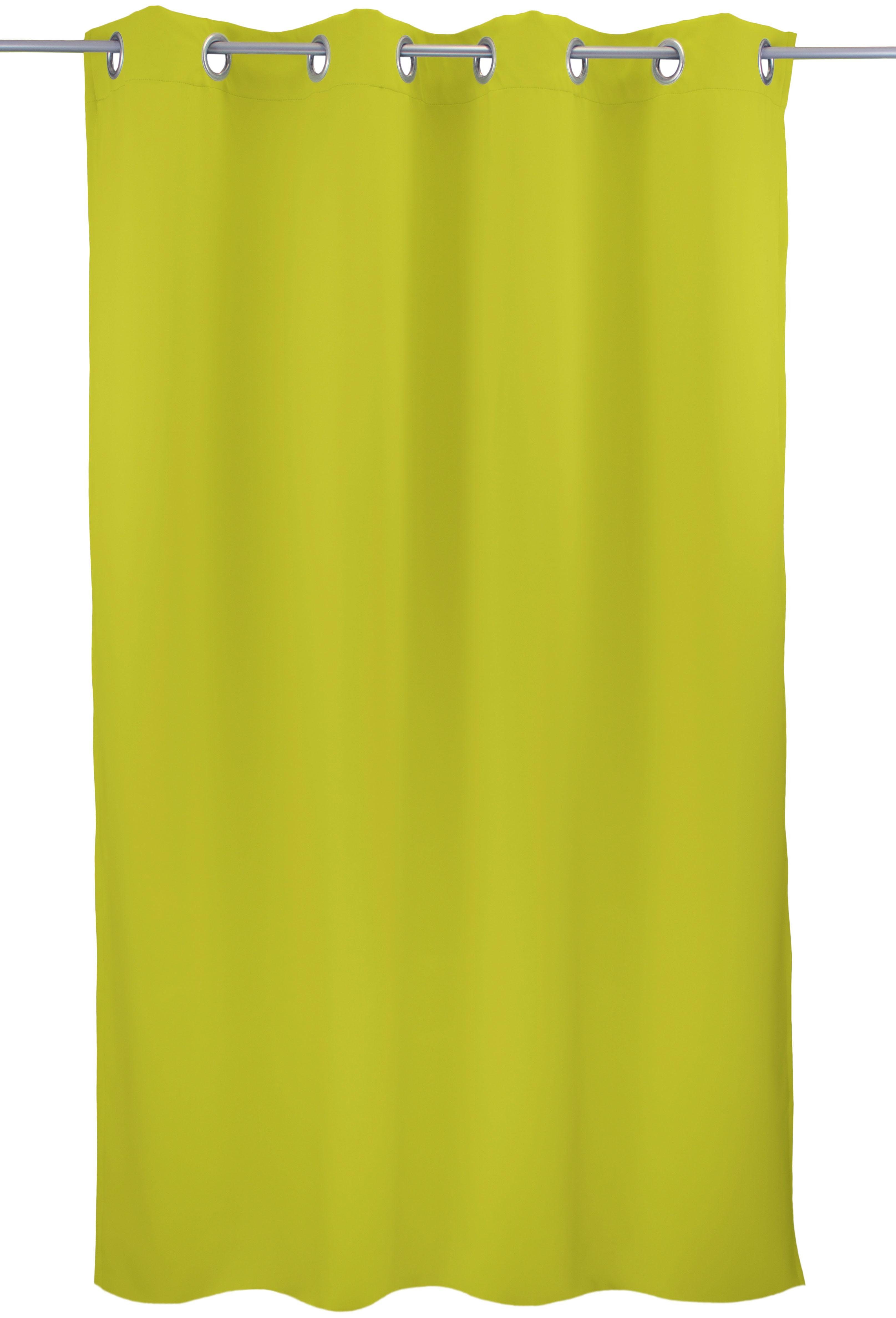 Vorhang Leon1, VHG, Ösen (1 St), verdunkelnd apfelgrün