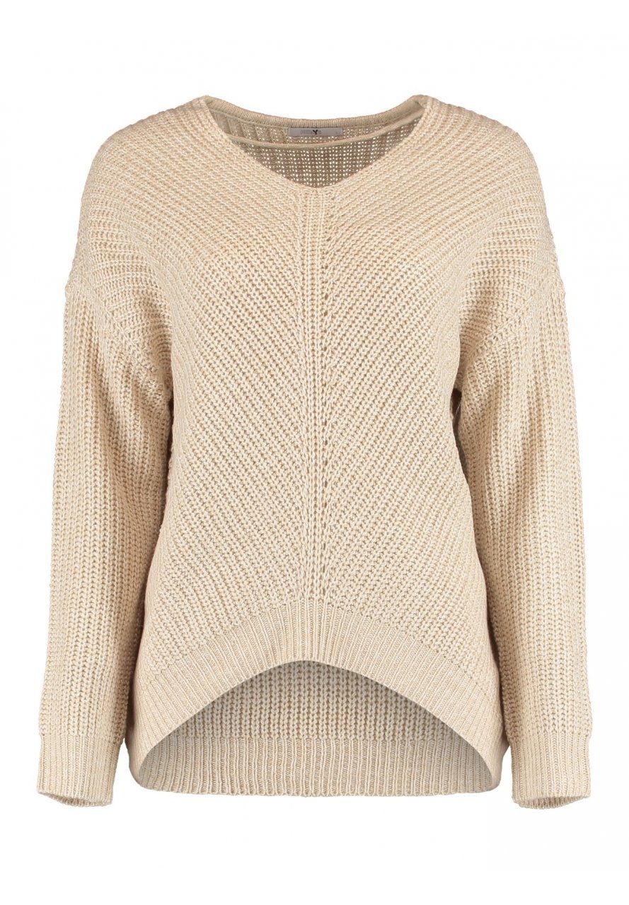 Strickpullover Grobstrick V-Ausschnitt Swaeter Pi44pa