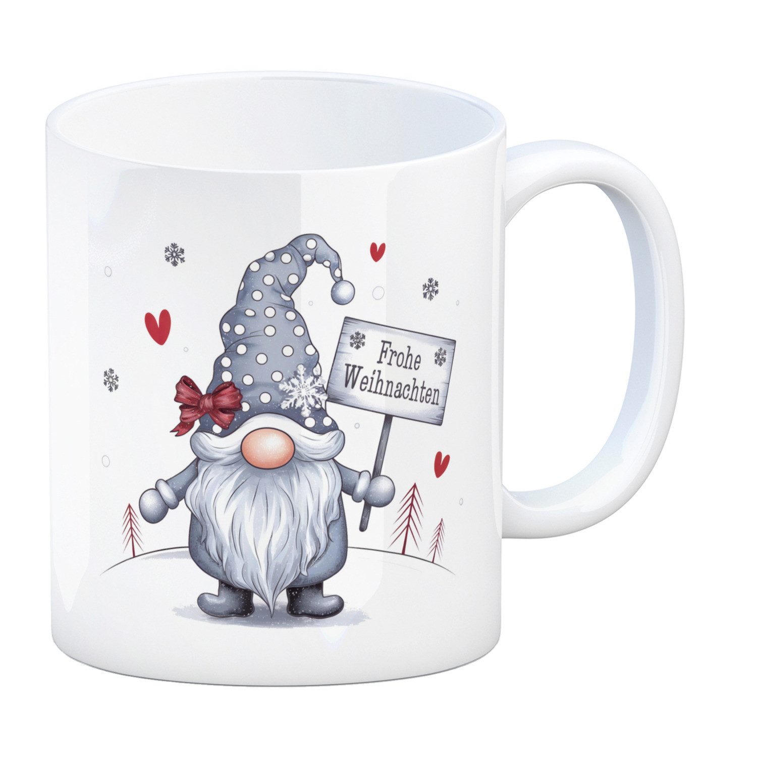 Tasse Winter-Wichtel Frohe Weihnachten Kaffeebecher
