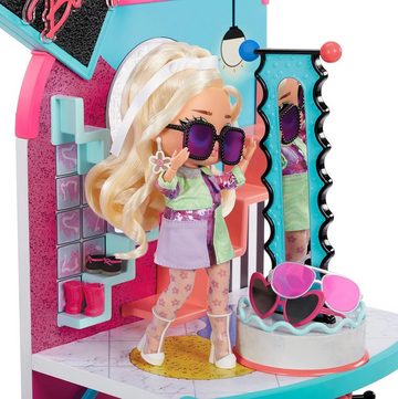 L.O.L. SURPRISE! Puppen Accessoires-Set L.O.L. SURPRISE! Spielfigur, OMG Mall of Surprises centrum, (50-tlg), 50 Überraschungen – 2 Etagen, sich drehende Elemente und ein Café