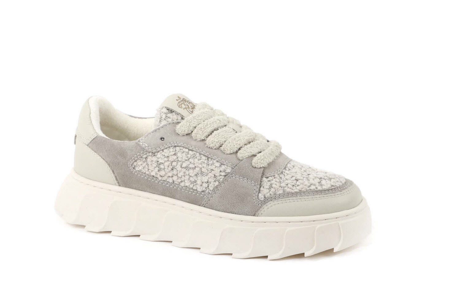 Apple of Eden London 12 Lt. Grey Schnürschuh