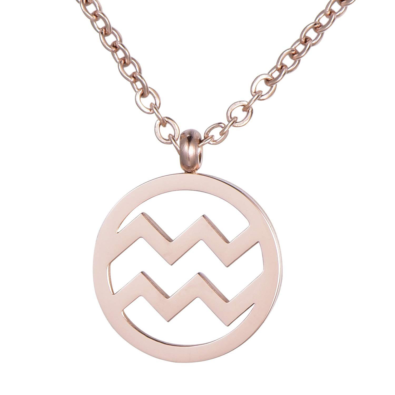 Kette mit Anhänger Damen Halskette Sternzeichen Horoskop