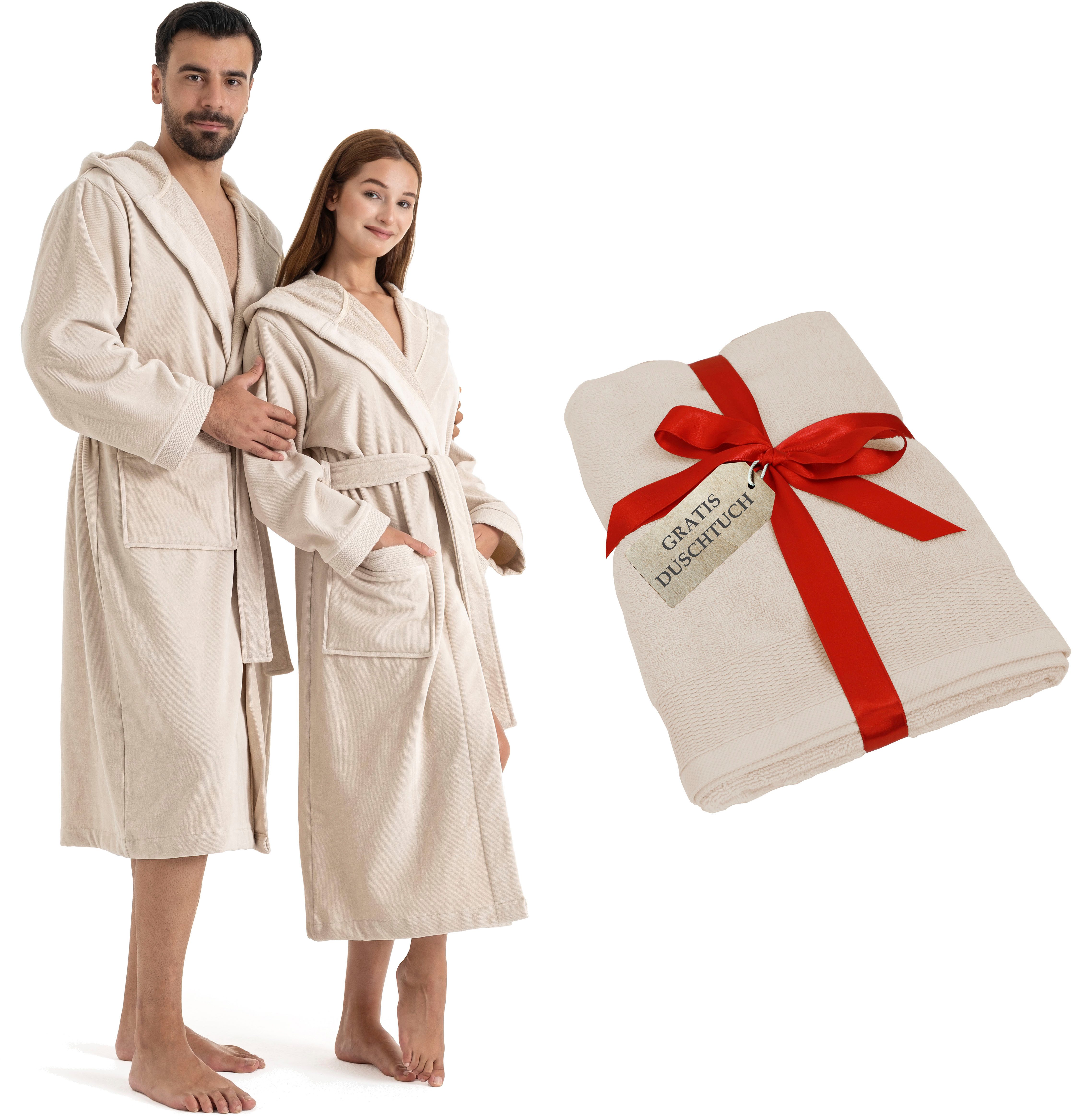 OTTO home Unisex-Bademantel Fenya, 330 g/m², ideal für Sauna & Spa, Hotelba günstig online kaufen