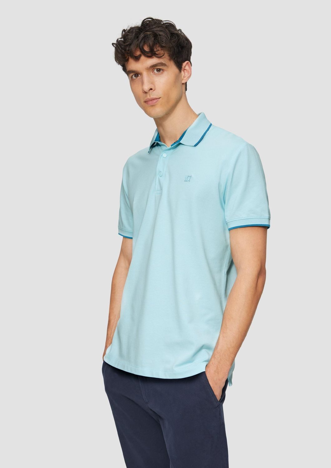 s.Oliver Poloshirt mit Kontrast-Details günstig online kaufen