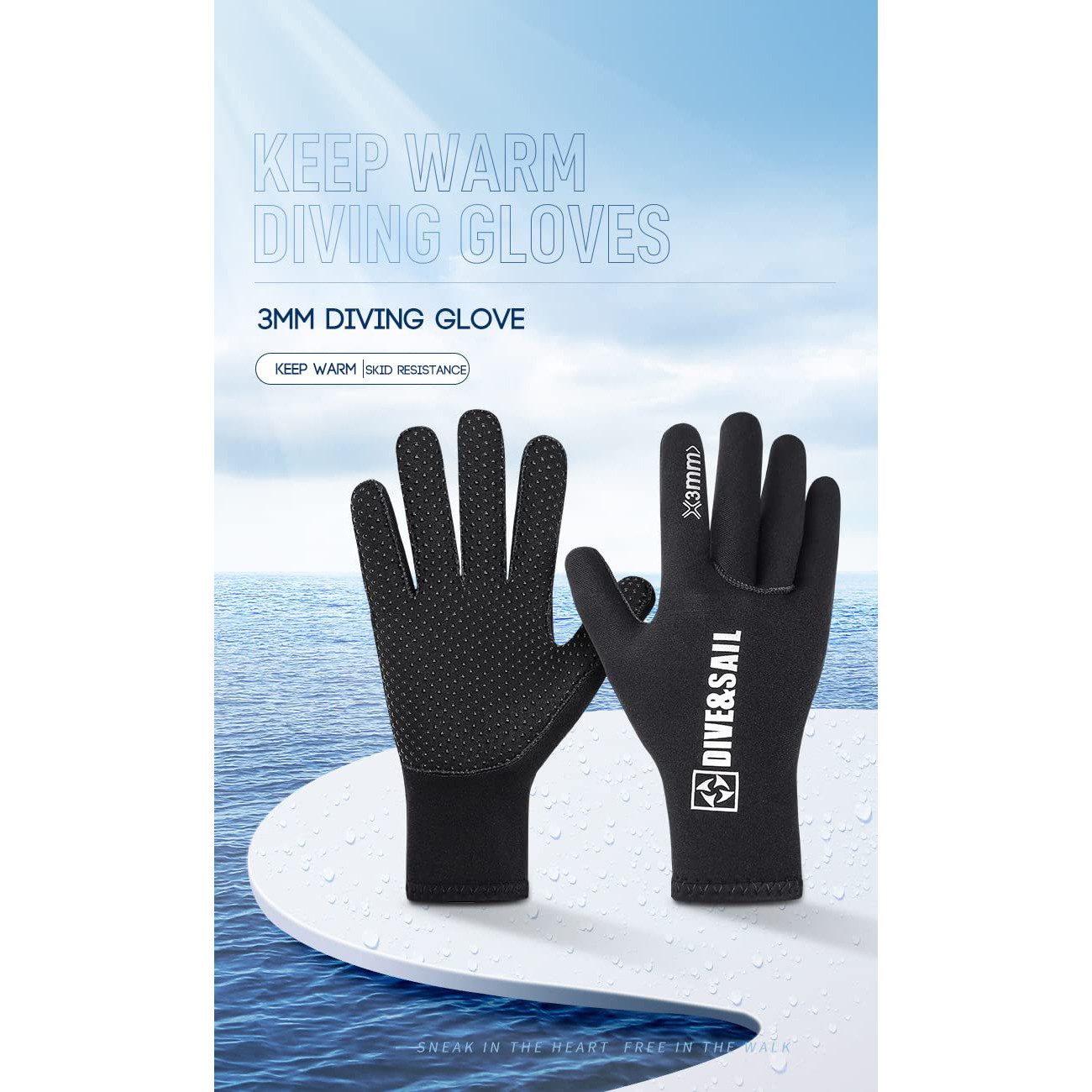 RWEUOQ Neoprenhandschuhe Neopren Tauchhandschuhe, 3mm Warme günstig online kaufen