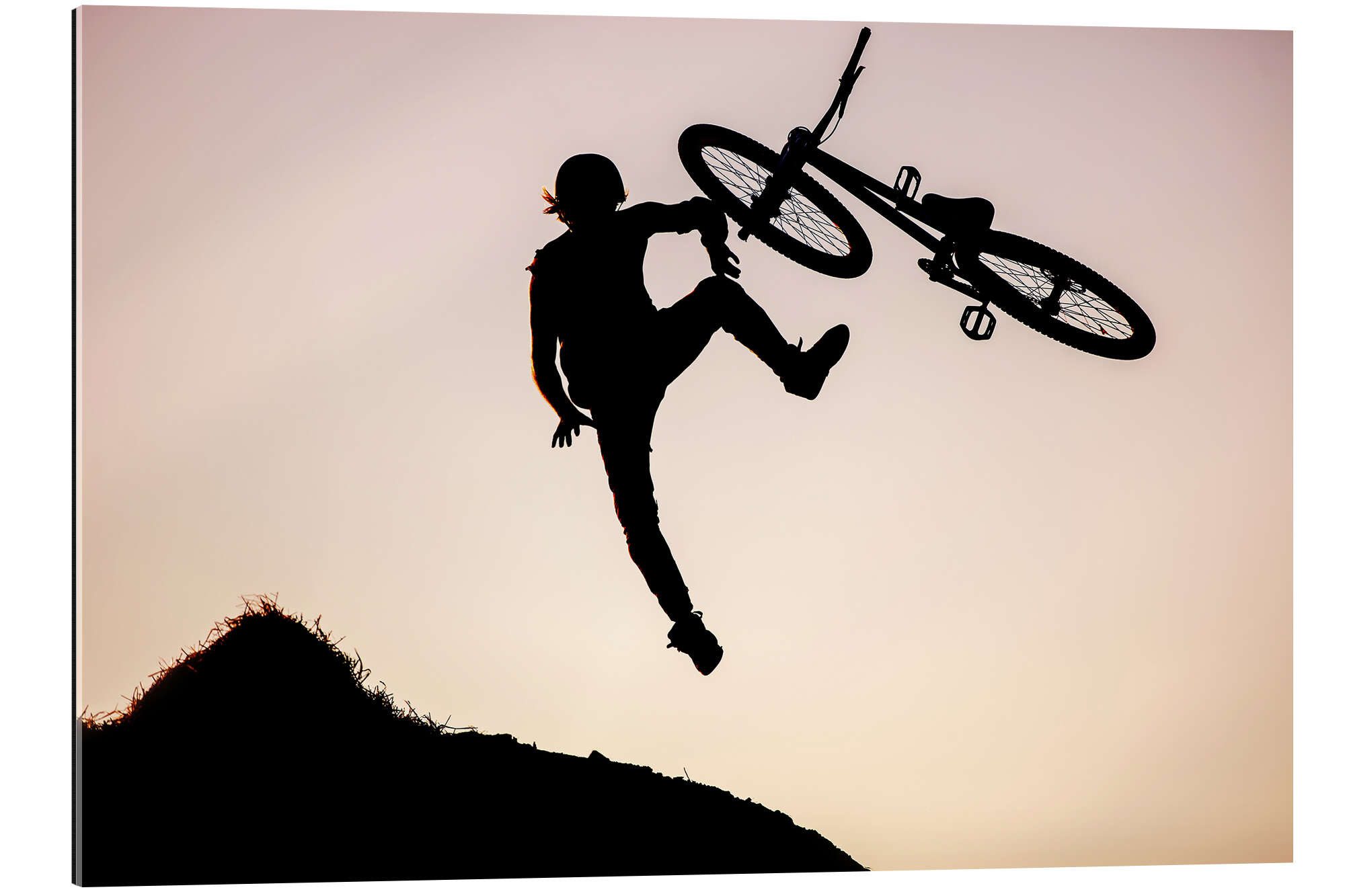 Posterlounge XXL-Wandbild Editors Choice, Fahrradsprung, Fotografie