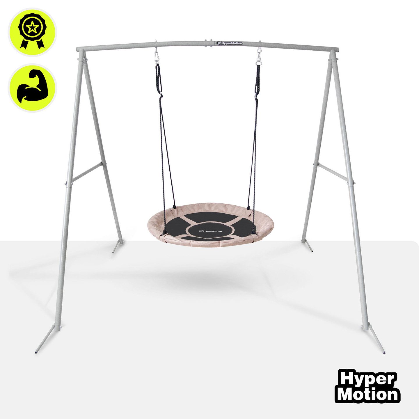 HyperMotion Nestschaukel HyperMotion Nestschaukel mit Gestell 100 cm Garten Schaukel