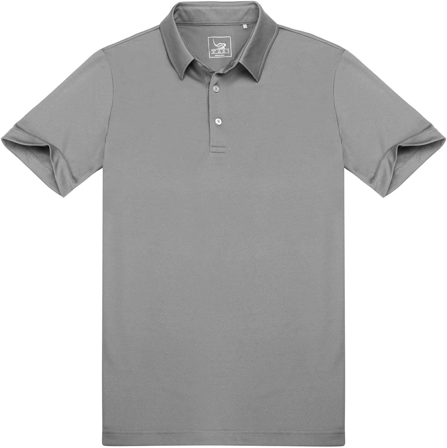 Standard Leicht DEBAIJIA Herren Grau Poloshirt Kurzarm Poloshirt DEBAIJIA Golf Fit Gemütlich