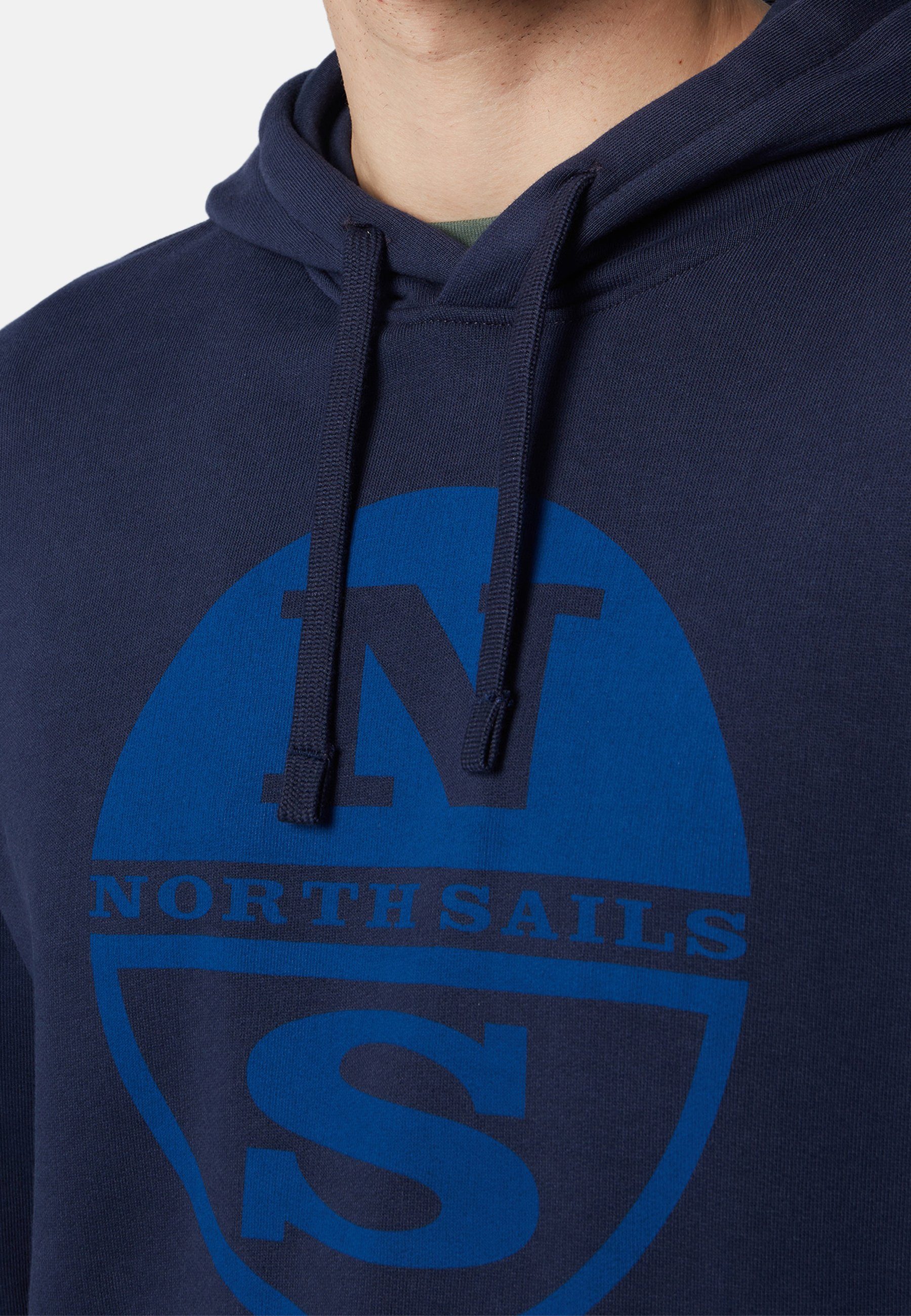 Sails mit North Hoodie mit Kapuze Kapuzensweatshirt Maxi-Logo BLUE