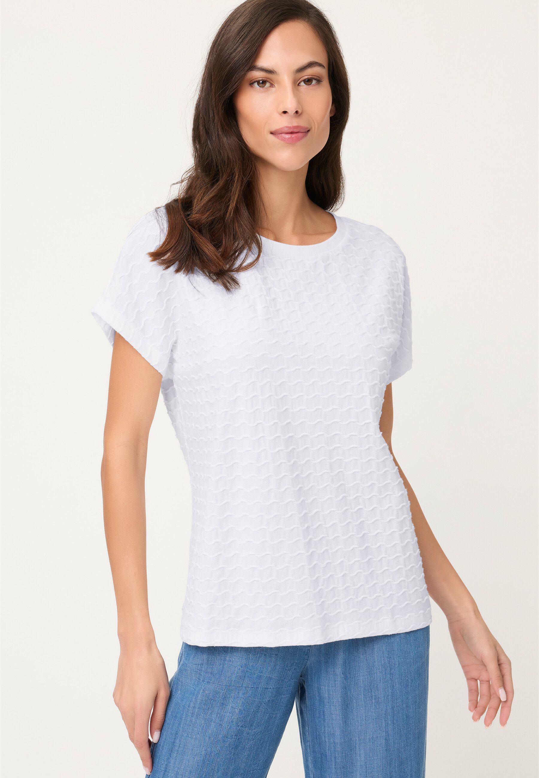 Olsen T-Shirt Shirt mit Rundhalsausschnitt