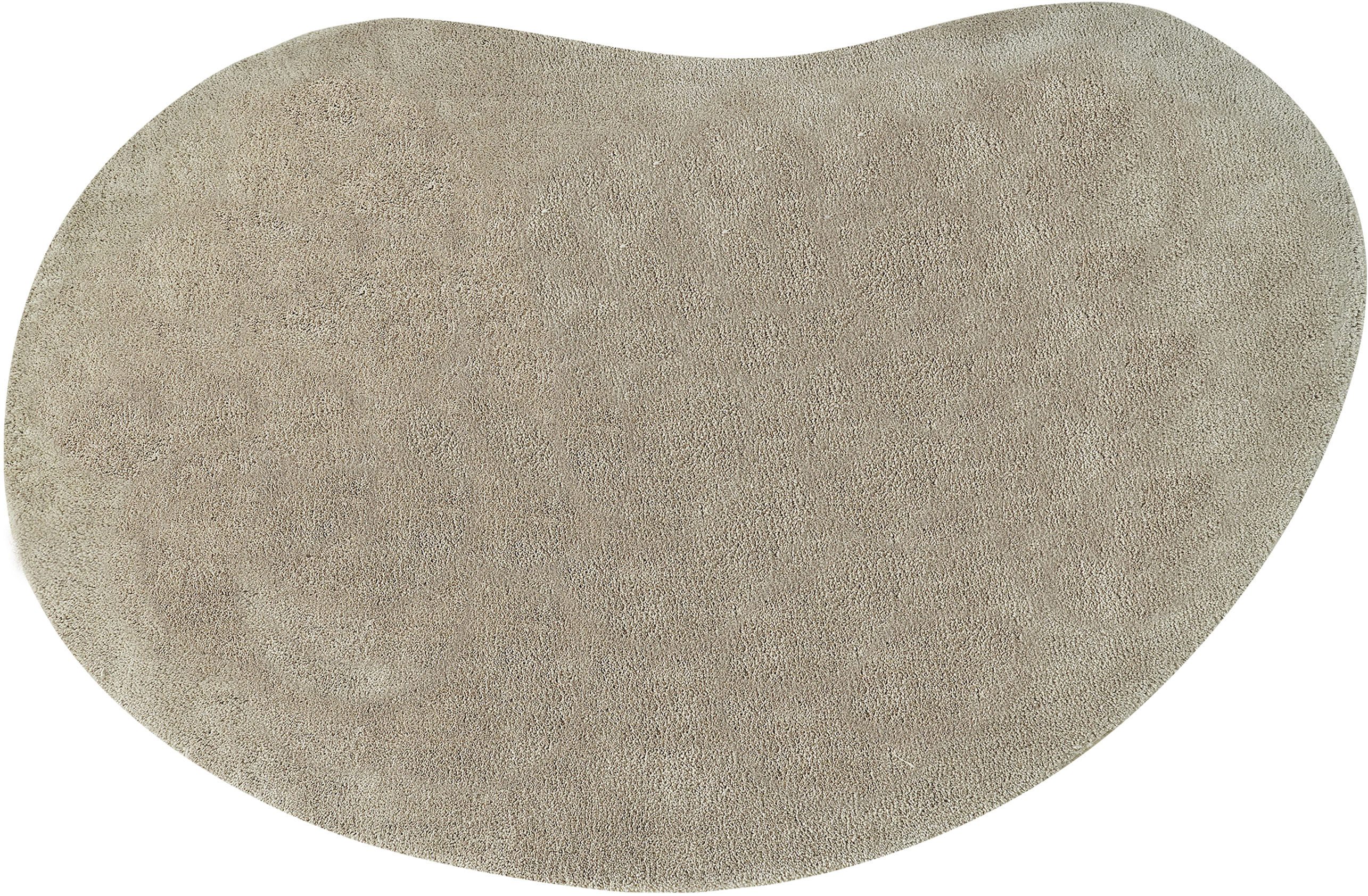 LeGer Home by Lena Gercke Hochflor-Teppich Halrum, einfarbig, besondere Form, modern, U-förmig, Höhe: 25 mm, organische Form, bean shape, kuschelig, Wohnzimmer, – Bild 4 von 5