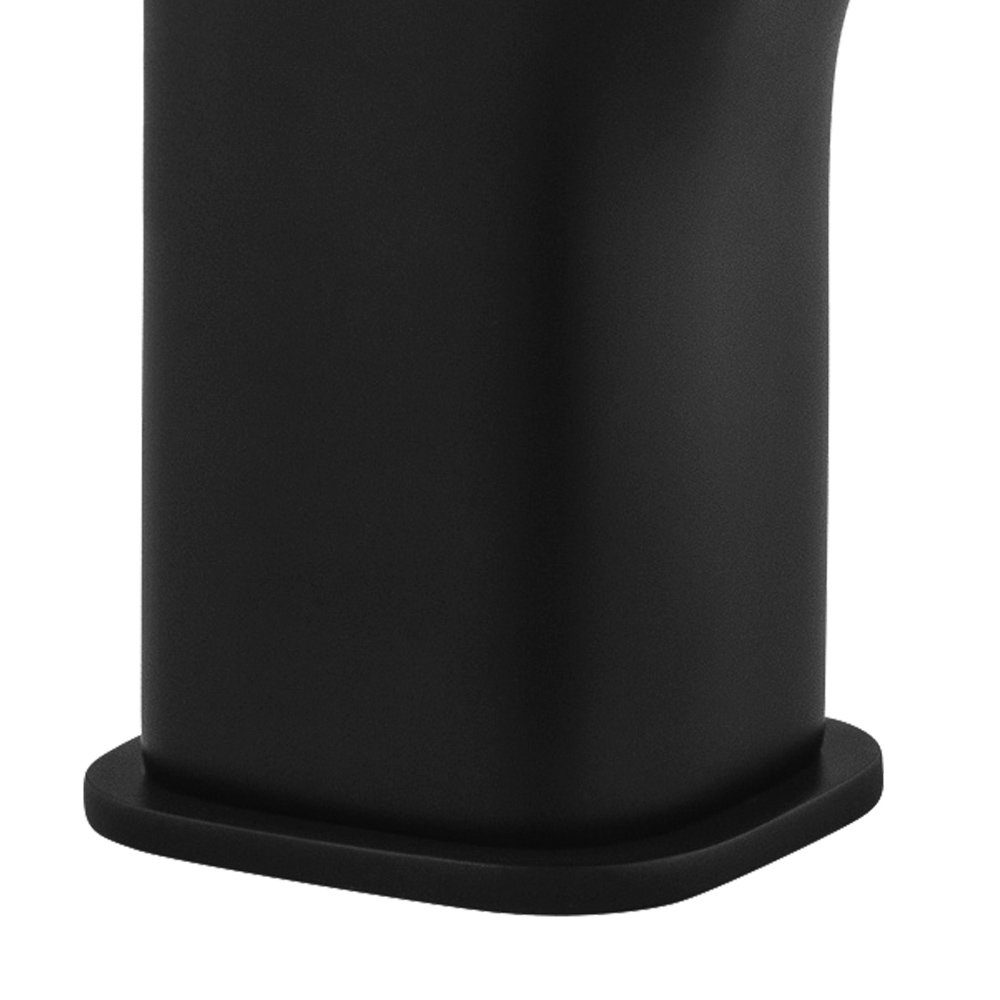 matt Lomadox HIACYNT-30 Waschtischarmatur : Klick-Klack-Ventil Mischbatterie inkl. schwarz 4,8/17,1/16,3 cm