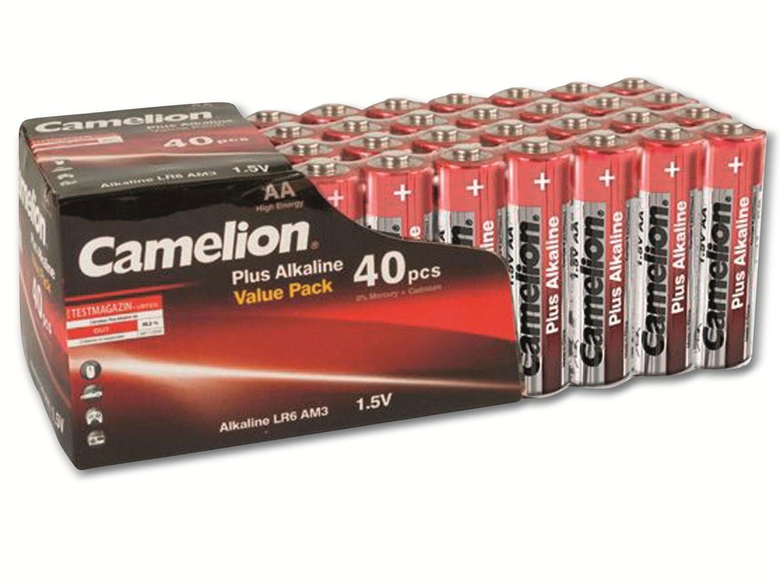 Camelion CAMELION Mignon-Batterie-Set Plus Alkaline, 40 Batterie