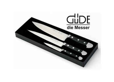 Güde Messer Solingen Messer-Set Güde 3-teiliges Messer Set geschmiedet, Serie Alpha