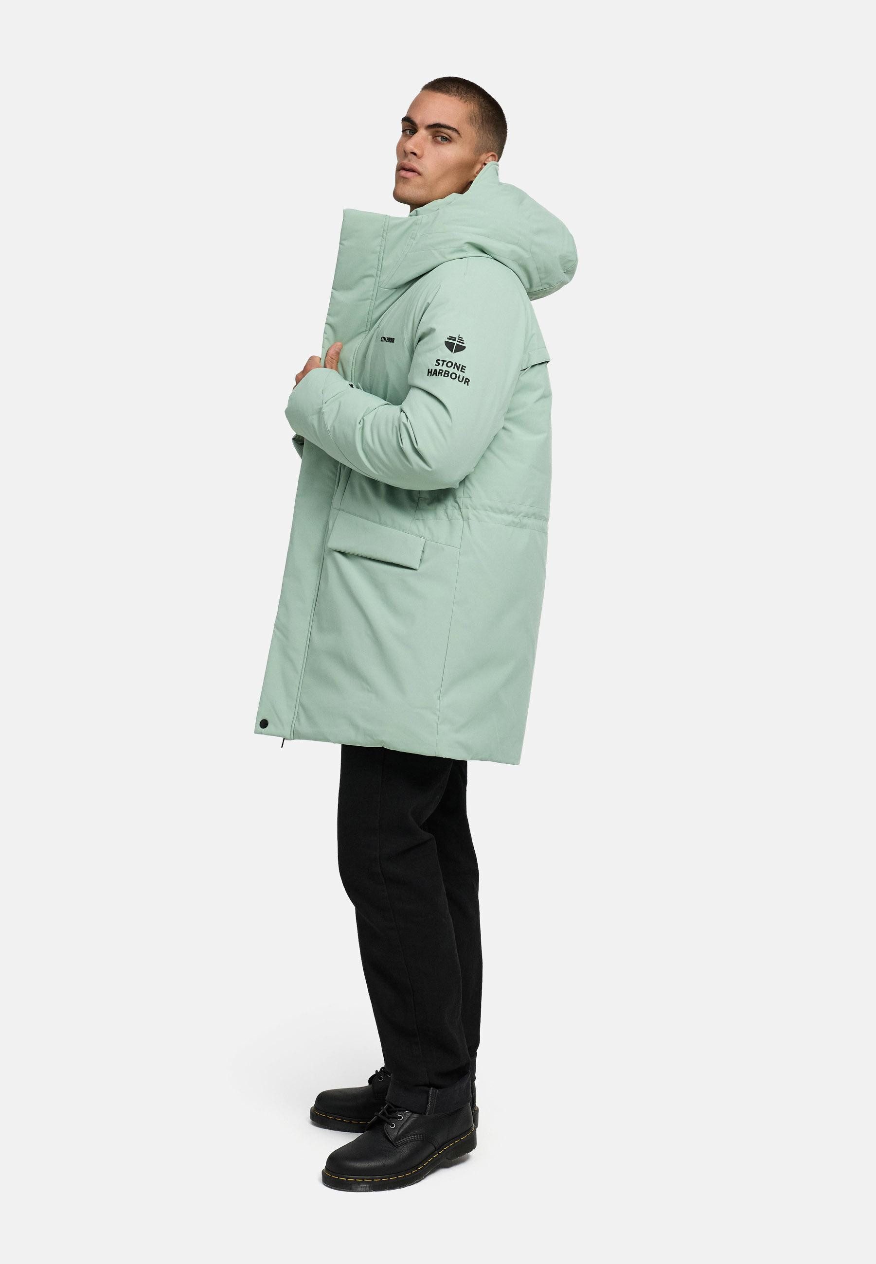 Stone Harbour Wintermantel Emriis XX Warmer Herren Mantel mit Magnet-Knöpfen
