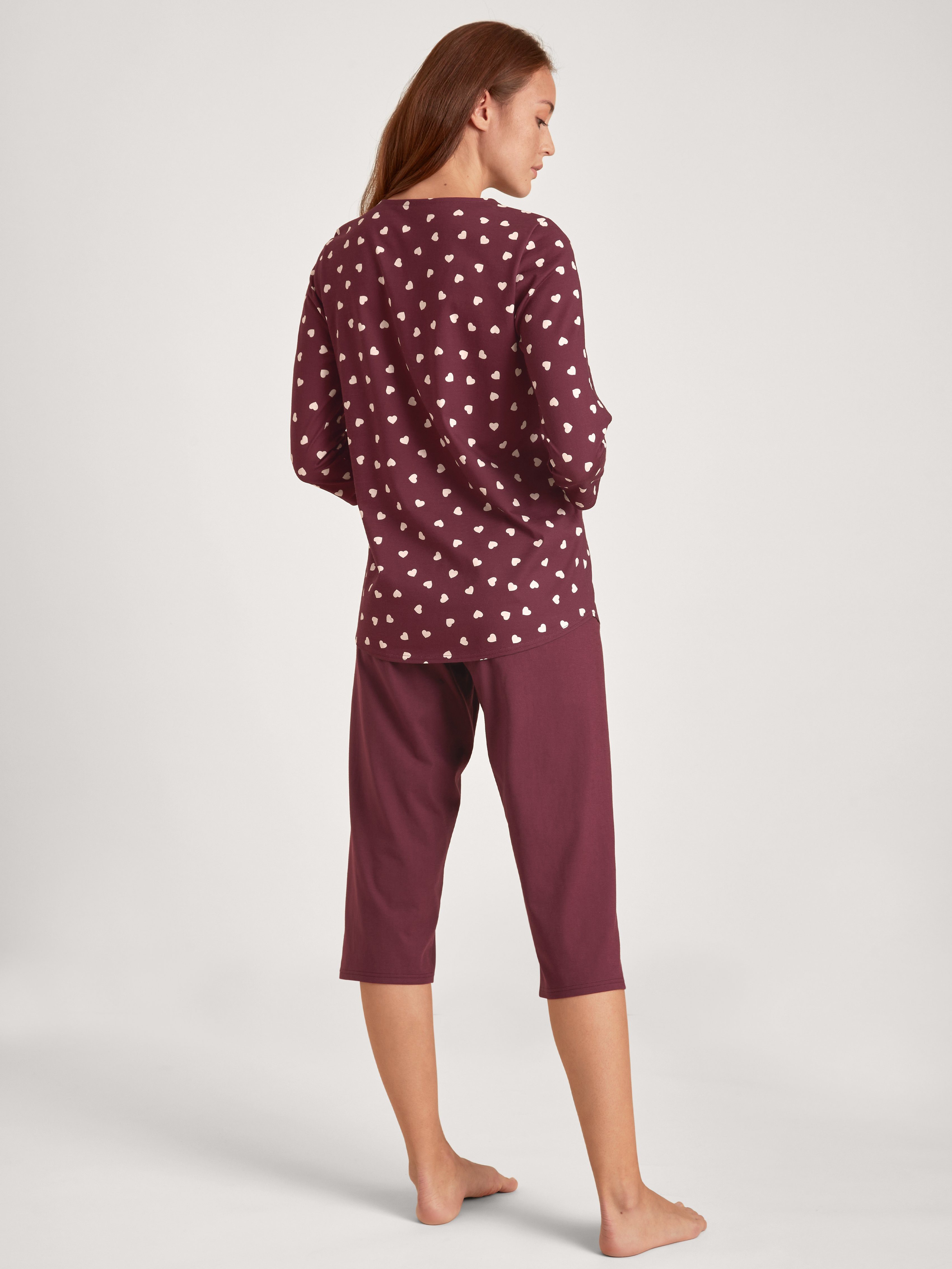 CALIDA Capri-Pyjama Stück) red 1 Damenpyjama (1 tlg., 3/4 Stück, 1 47056 Calida english