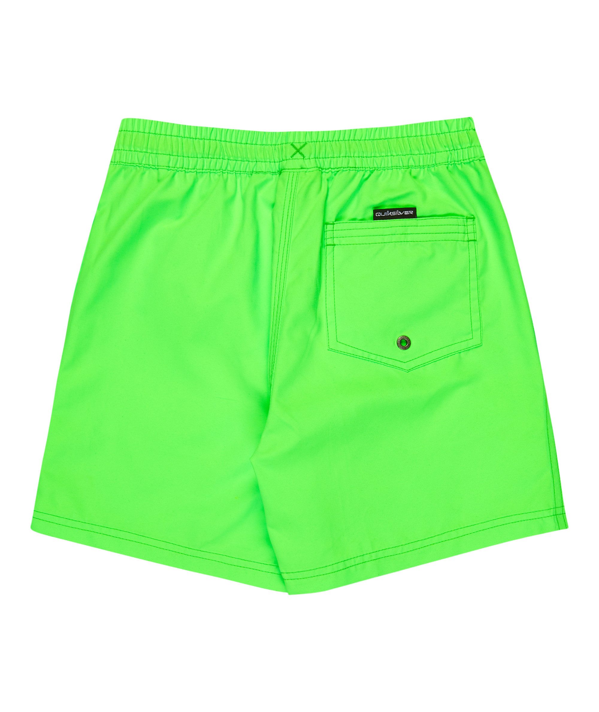 Quiksilver Badeshorts EVERYDAY VOLLEY YTH 14 für Kinder und Jugendliche, unifarbenes Design, mit Badge