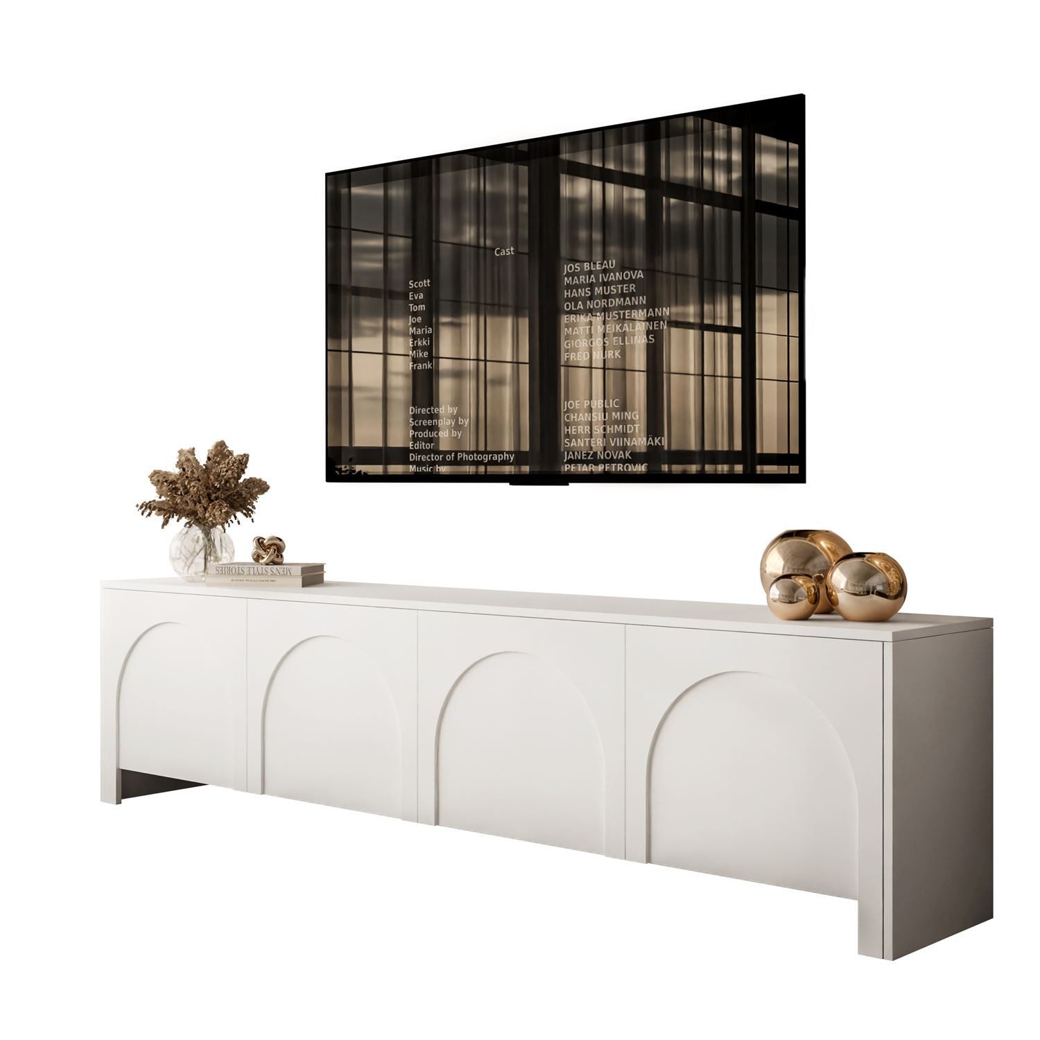 Lookway Lowboard ARIADNA mit vier Türen (1x TV-Schrank), Breite: 204 cm günstig online kaufen