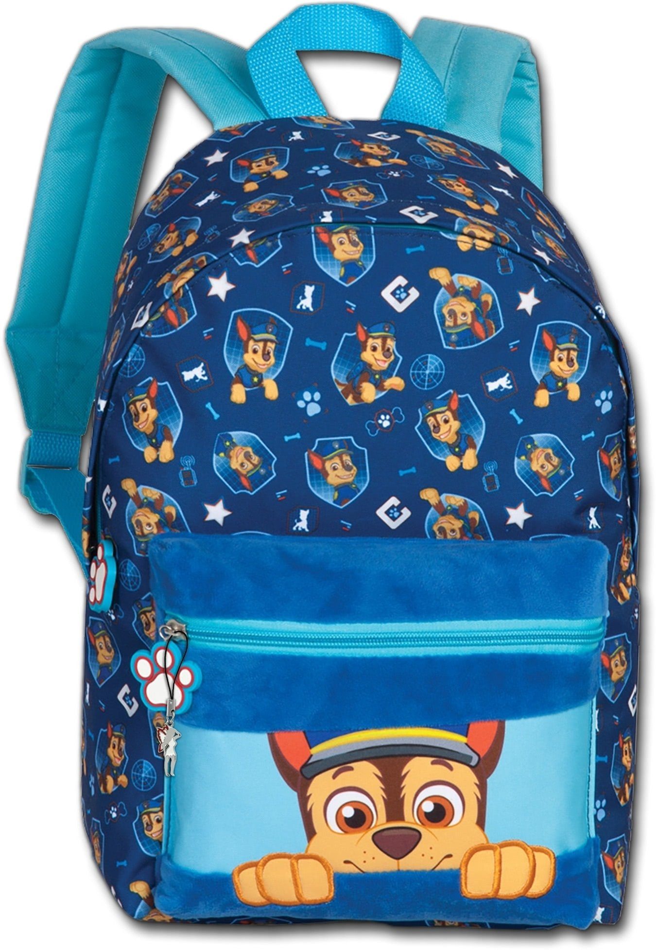 fabrizio® Kinderrucksack Fabrizio Kinder Rucksack 24x36x12 blau (Freizeitrucksack), Kinderrucksack, Freizeitrucksack aus Polyester in blau Größe ca. 36cm