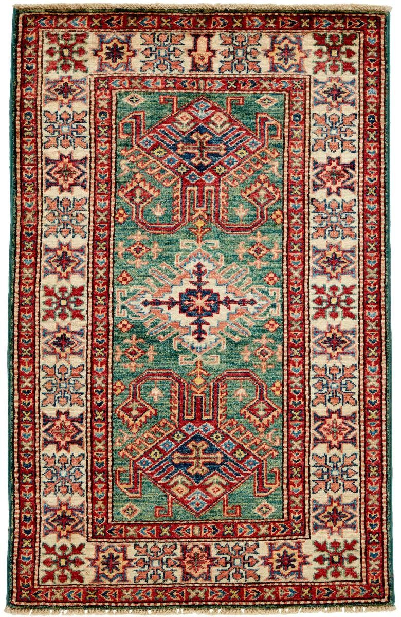 Orientteppich Kazak 77x122 Handgeknüpfter Orientteppich, Nain Trading, rechteckig, Höhe: 5 mm