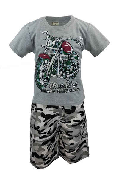 Hessis Shirt & Shorts Jungen Sport- & Freizeitset, Shirt + Hose in Camouflage js11