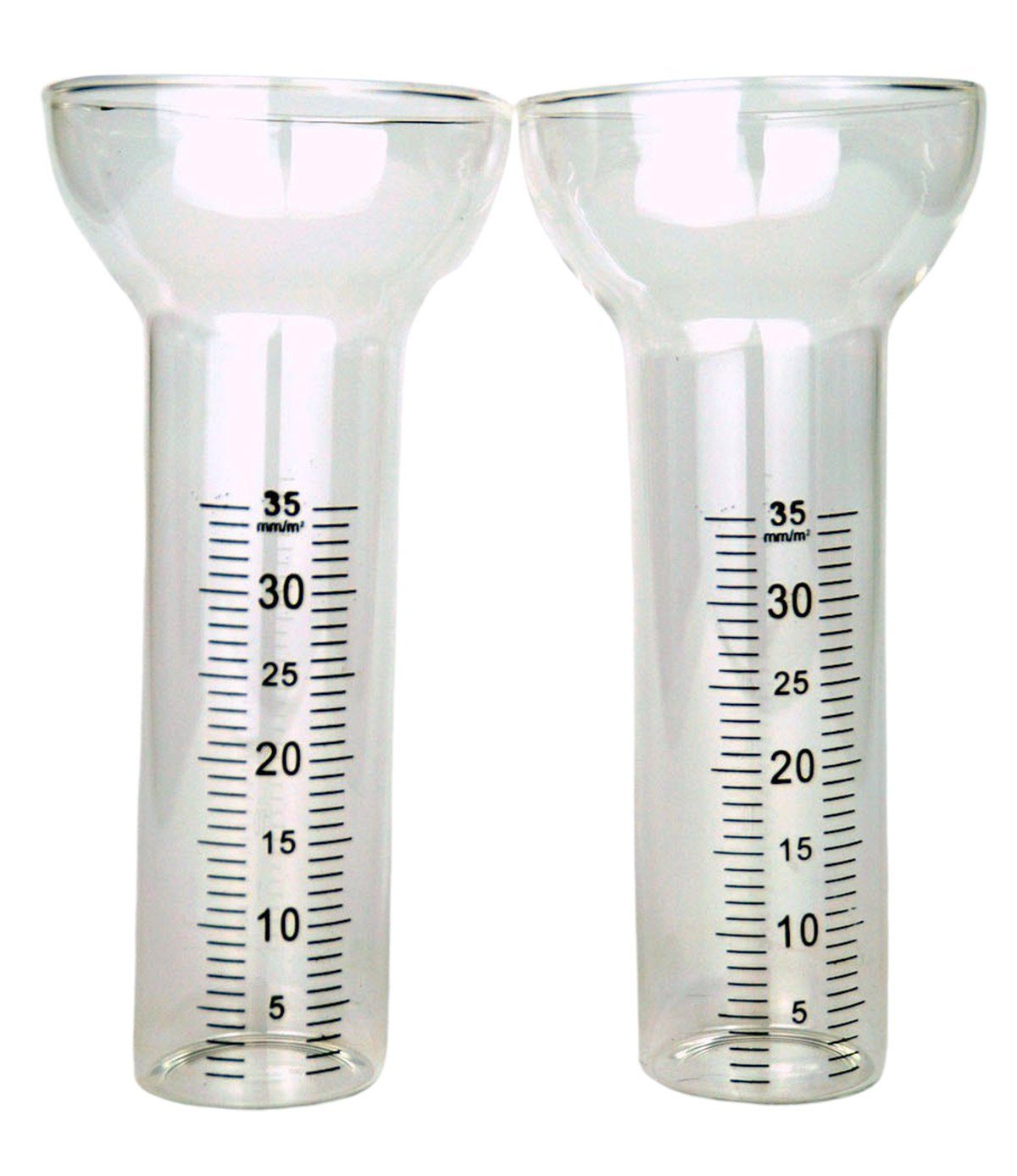 Regenmesser 2tlg Ersatzglas für Regenmesser für Niederschlagsmesser Kelch