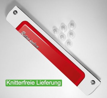 Sonnenschutz Roter Kühlschrank, Wallario, blickdicht, mit Saugnäpfen, wiederablösbar und wiederverwendbar